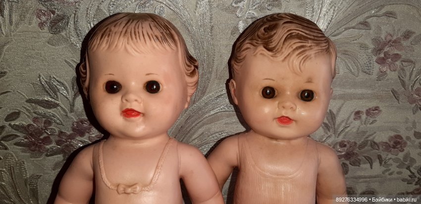 Tod-L-Dee. The Sun Rubber. Пара малышей. 26см. США (фото 8)