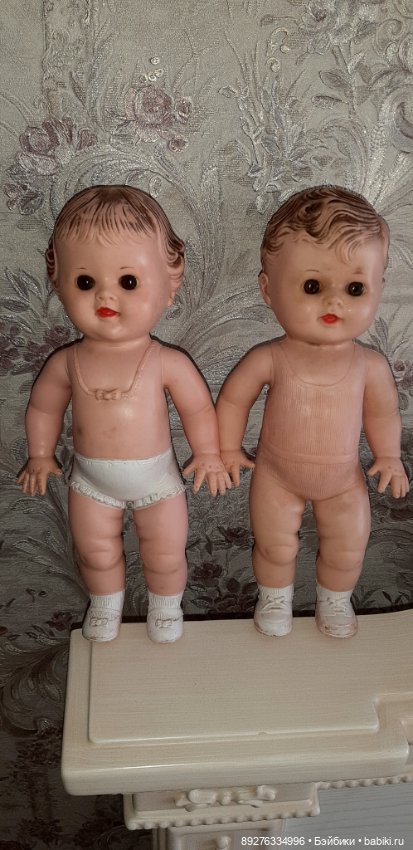 Tod-L-Dee. The Sun Rubber. Пара малышей. 26см. США (фото 10)