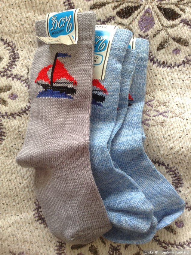 Носочки с корабликом — Одежда для кукол