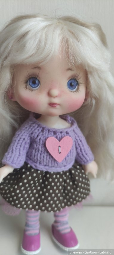 Нежная девочка Лаванда — ООАК (кастом куклы) (фото 6)