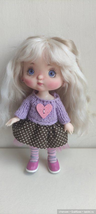 Нежная девочка Лаванда — ООАК (кастом куклы) (фото 4)