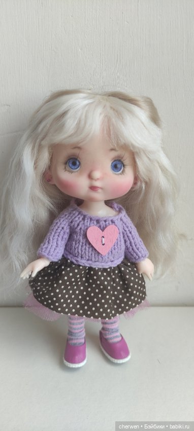 Нежная девочка Лаванда — ООАК (кастом куклы)