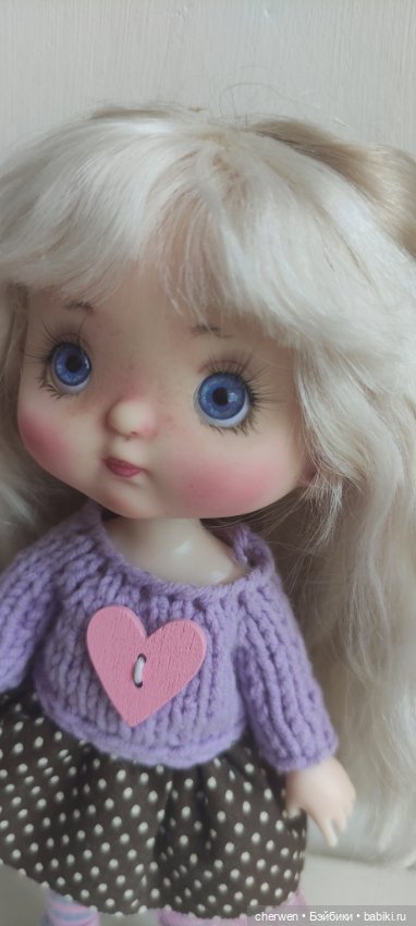 Нежная девочка Лаванда — ООАК (кастом куклы) (фото 5)