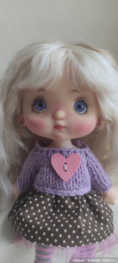 Нежная девочка Лаванда — ООАК (кастом куклы) (фото 10)
