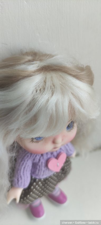 Нежная девочка Лаванда — ООАК (кастом куклы) (фото 7)