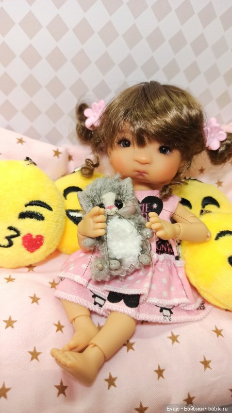 Подушки-игрушки "Смайлики" для кукол (фото 2)