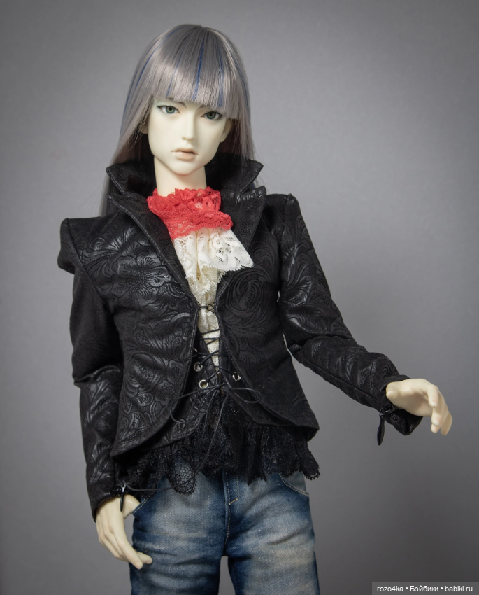 Кожаная куртка + жилетка для SD мужчин