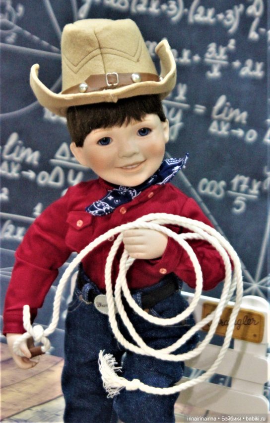 Маленький ковбой (393.3) — Фарфоровые куклы (фото 2)