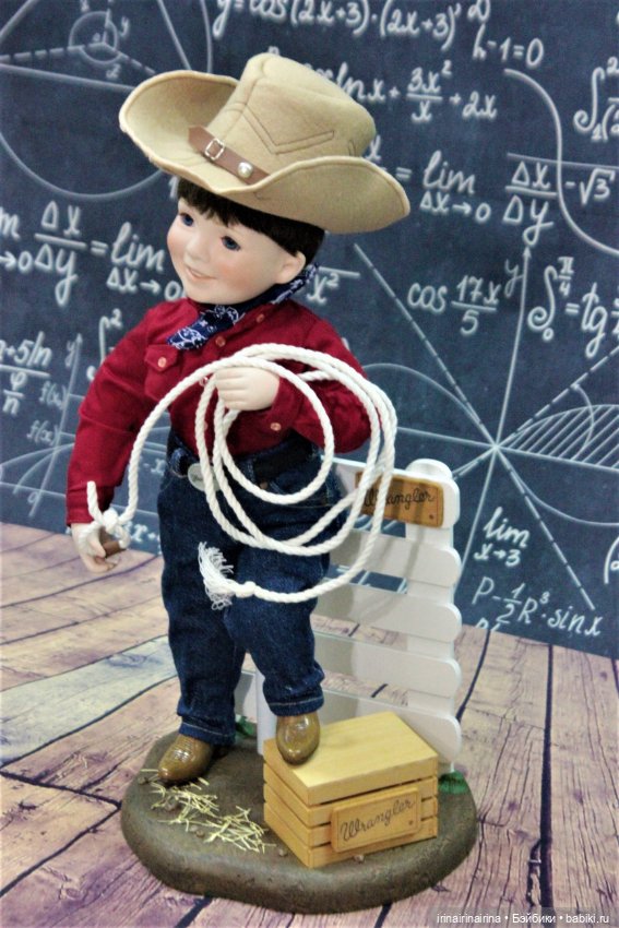 Маленький ковбой (393.3) — Фарфоровые куклы (фото 3)