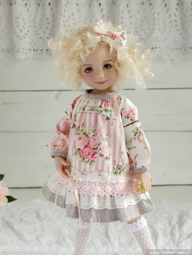 Мастер класс платья с рукавом реглан для Paola Reina ,Little Darling ,Minouche, Ruby red 37 см (фото 2)