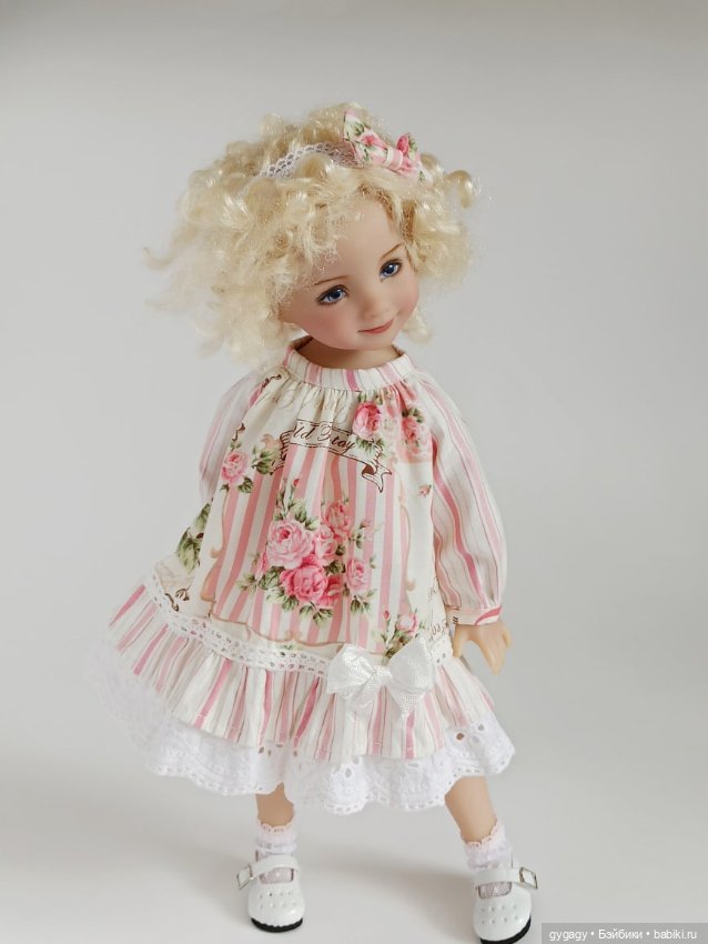 Мастер класс платья с рукавом реглан для Paola Reina ,Little Darling ,Minouche, Ruby red 37 см (фото 4)