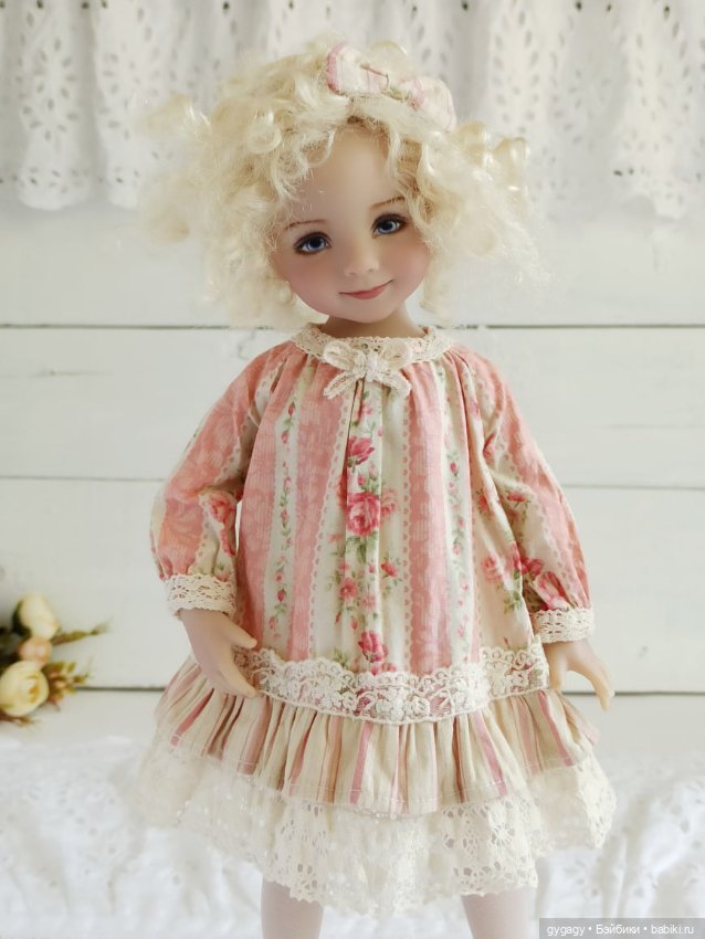 Мастер класс платья с рукавом реглан для Paola Reina ,Little Darling ,Minouche, Ruby red 37 см