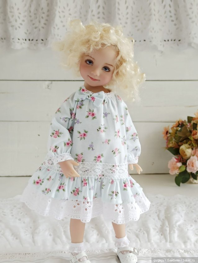 Мастер класс платья с рукавом реглан для Paola Reina ,Little Darling ,Minouche, Ruby red 37 см (фото 3)