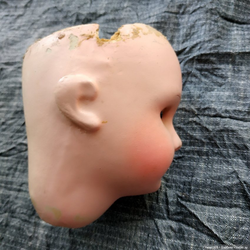 Голова для куклы антикварной 9 см (фото 4)