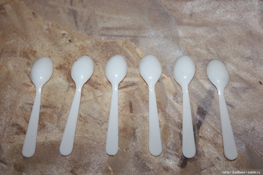 Кукольная посуда СССР Столовые приборы для кукол СССР Несколько наборов (фото 4)