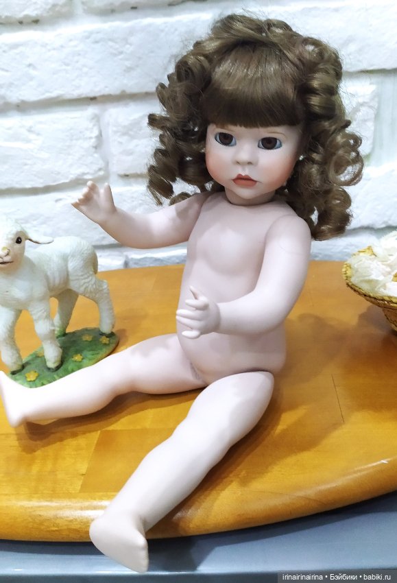 Маленькая пастушка с овечкой , полностью фарфоровая (415.1) (фото 5)