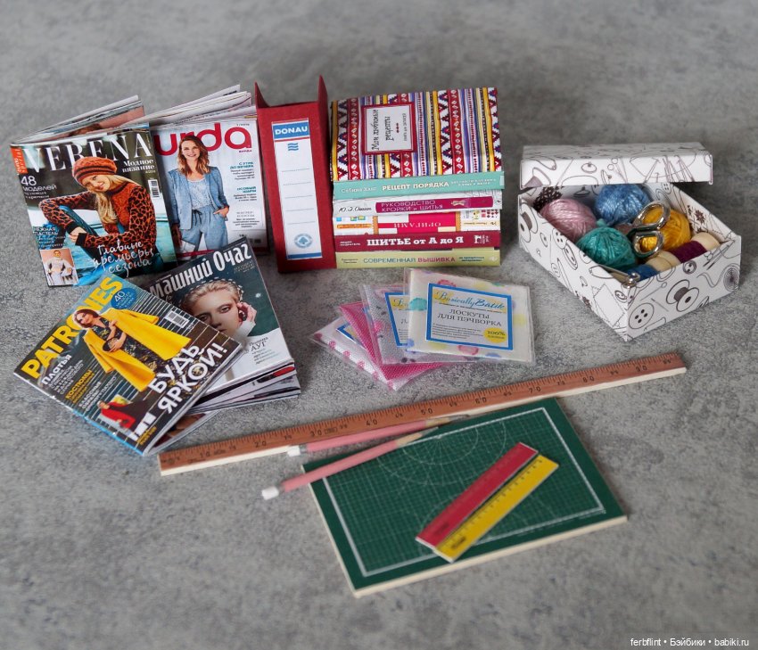 Набор для рукодельниц (в масштабе 1:6)