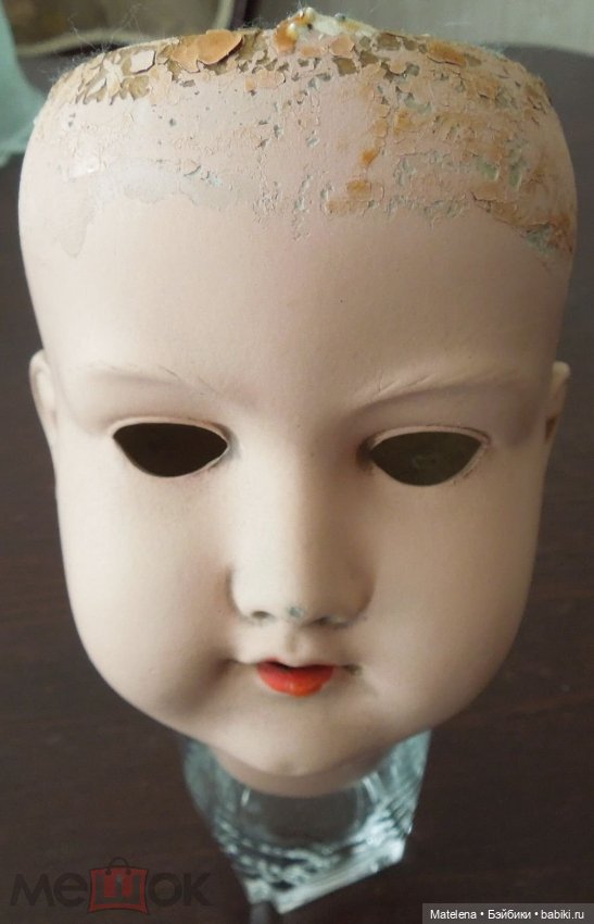 Голова для антикварной, винтажной куклы. Германия