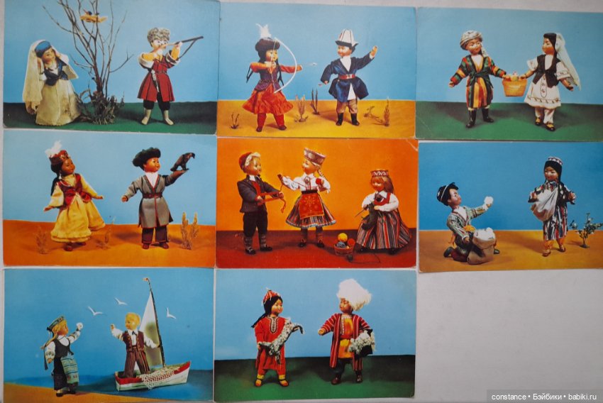 Открытки с изображением кукол