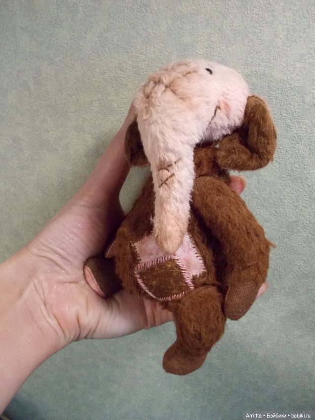 Слоник в стиле тедди (мишка тедди) ручного формата (фото 3)