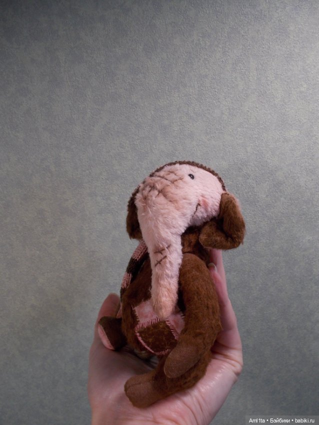 Слоник в стиле тедди (мишка тедди) ручного формата (фото 5)