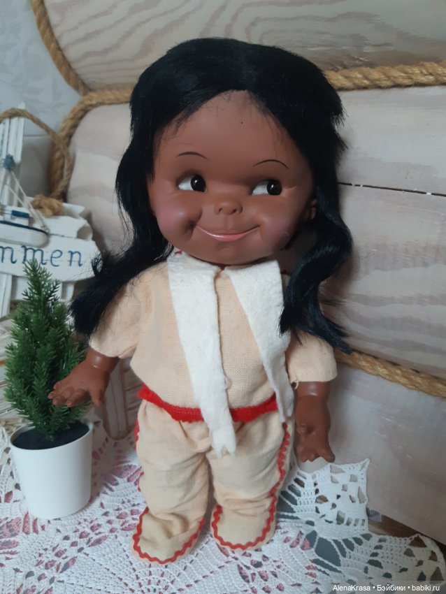 Винтажная кукла индеец Regal (фото 2)