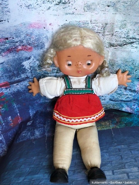 Кукла плоская, Кругозор — Винтажные куклы и игрушки детства