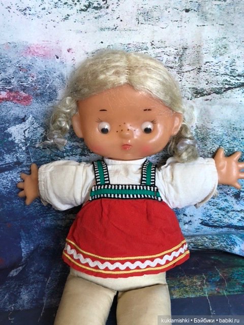 Кукла плоская, Кругозор — Винтажные куклы и игрушки детства (фото 9)