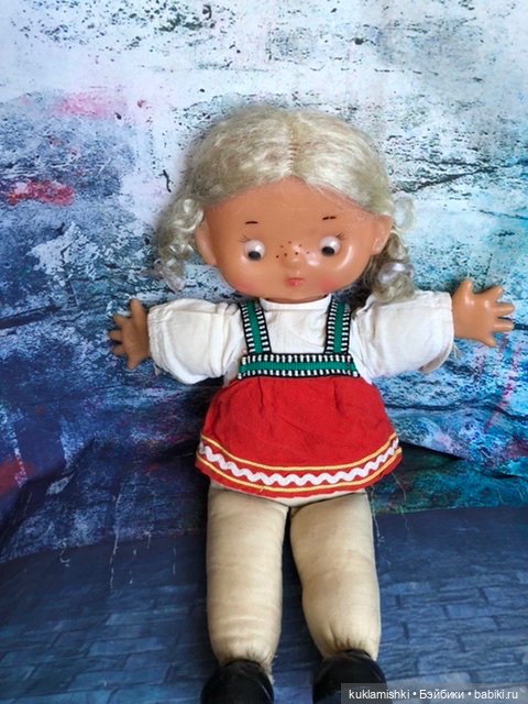 Кукла плоская, Кругозор — Винтажные куклы и игрушки детства (фото 5)