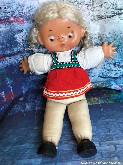 Кукла плоская, Кругозор — Винтажные куклы и игрушки детства