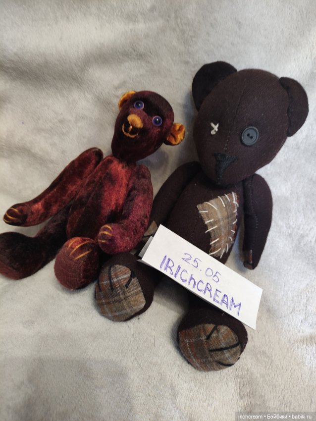 Пара плюшевых медведей — Авторские игрушки