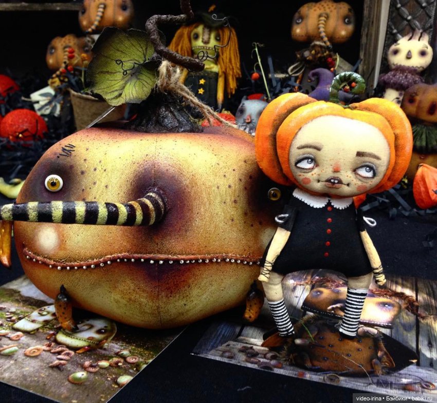 Тыковка к Хэллоуину) — Авторские игрушки (фото 3)