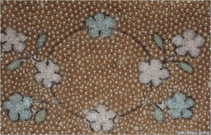 Очень красивая жемчужная сумочка, начало 1950гг, Япония (фото 5)