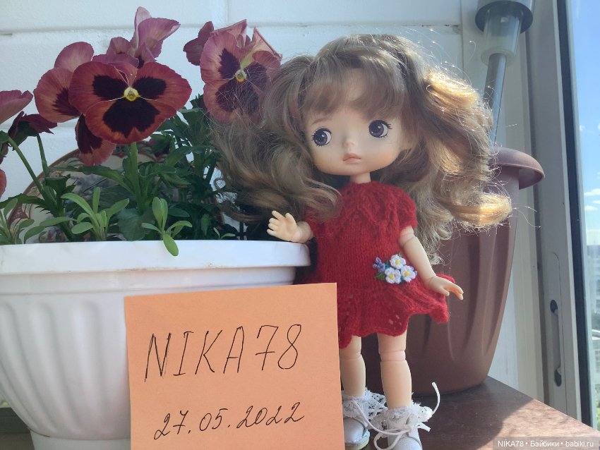 Вязанные наряды для куклы Xiaomi Monst (фото 2)