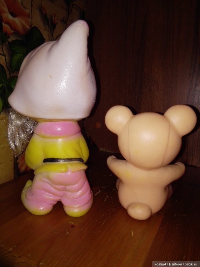 Игрушки СССР Резина. Гном, медвежонок (фото 3)