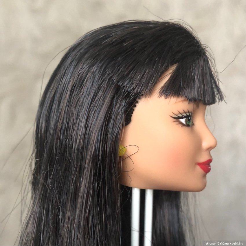 Голова Barbie star skater Michelle Kwan (фото 3)