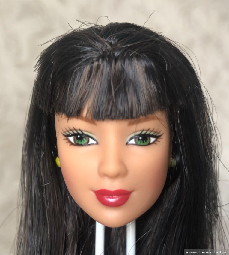 Голова Barbie star skater Michelle Kwan (фото 2)