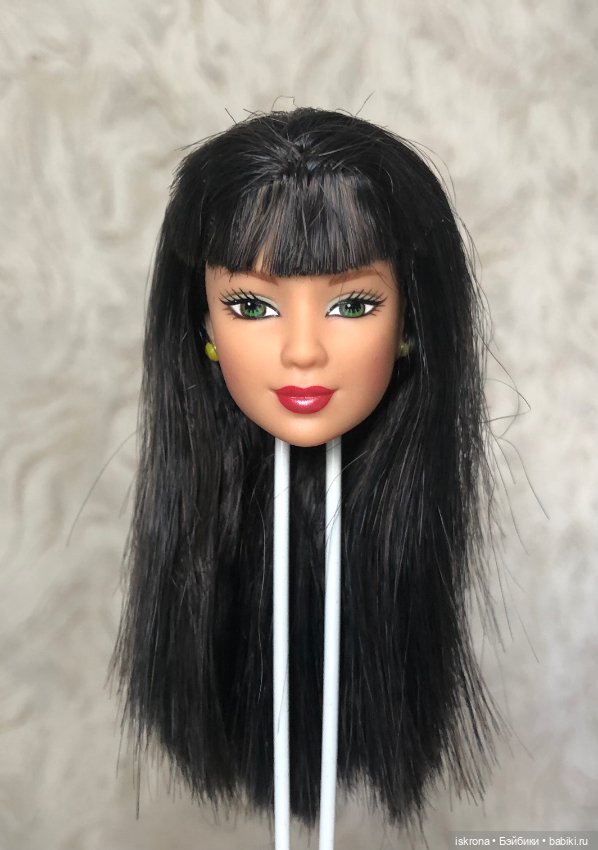 Голова Barbie star skater Michelle Kwan