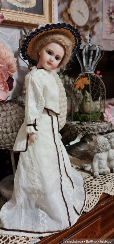 Винтажная реплика антикварной куклы модницы (фото 5)
