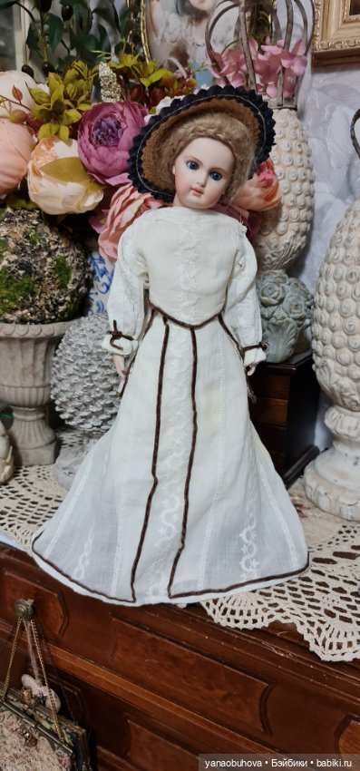 Винтажная реплика антикварной куклы модницы (фото 10)