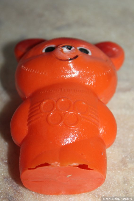 Игрушка СССР * Мишка олимпийский * дефекты (фото 6)