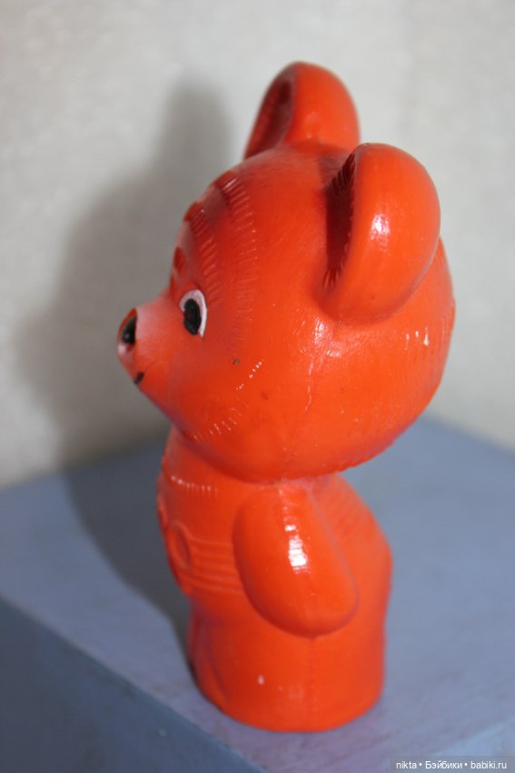 Игрушка СССР * Мишка олимпийский * дефекты (фото 5)