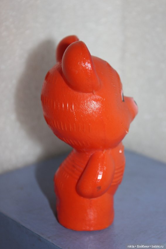 Игрушка СССР * Мишка олимпийский * дефекты (фото 3)