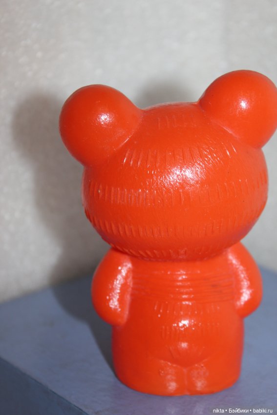 Игрушка СССР * Мишка олимпийский * дефекты (фото 4)