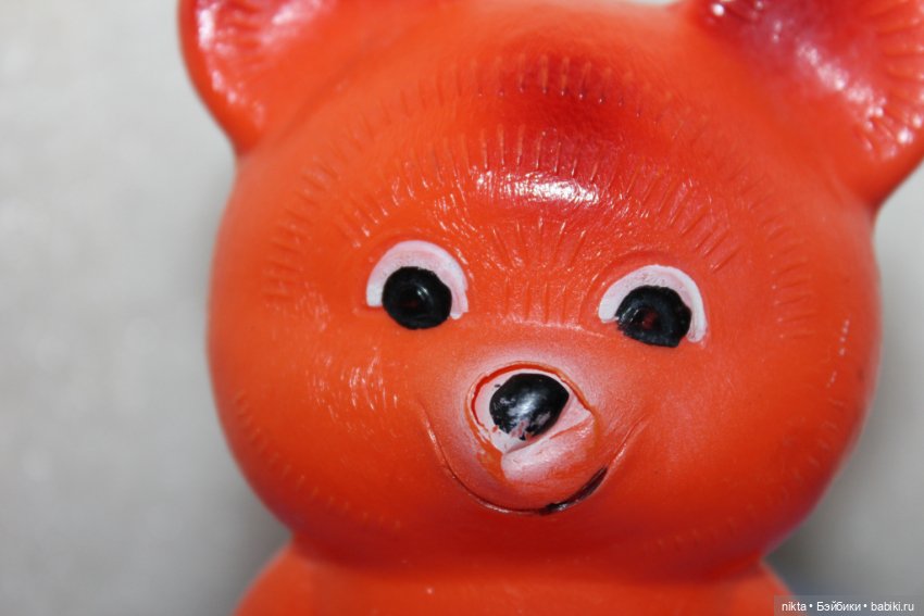 Игрушка СССР * Мишка олимпийский * дефекты (фото 2)