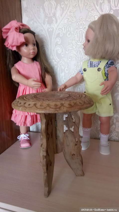 Столик или стульчик — Кукольная мебель (фото 4)