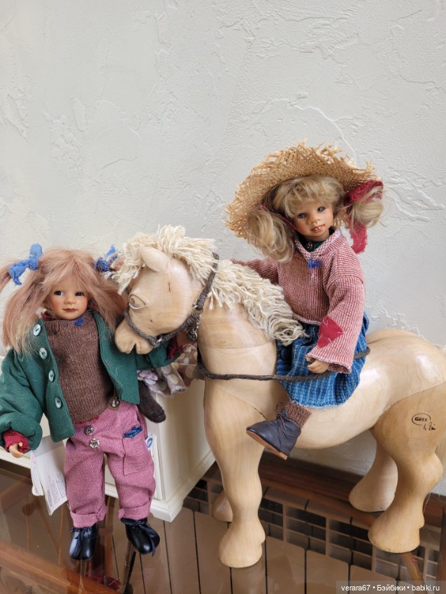 Шикарный сет TROLLWALD-TRUDI, LIESL и конь WILLI от Susi Eimer, Gotz. Очень редкий (фото 6)