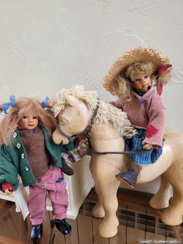 Шикарный сет TROLLWALD-TRUDI, LIESL и конь WILLI от Susi Eimer, Gotz. Очень редкий (фото 5)