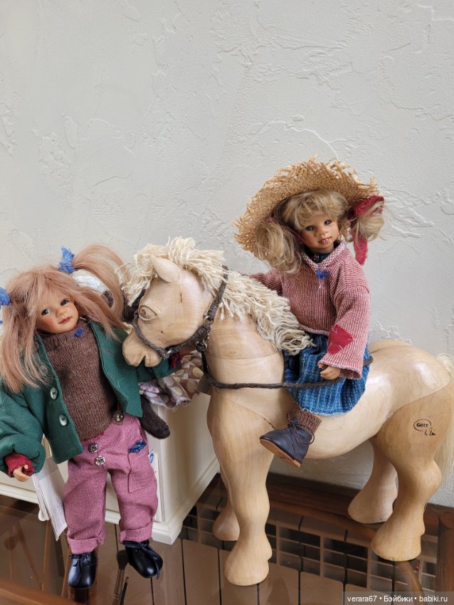 Шикарный сет TROLLWALD-TRUDI, LIESL и конь WILLI от Susi Eimer, Gotz. Очень редкий (фото 7)