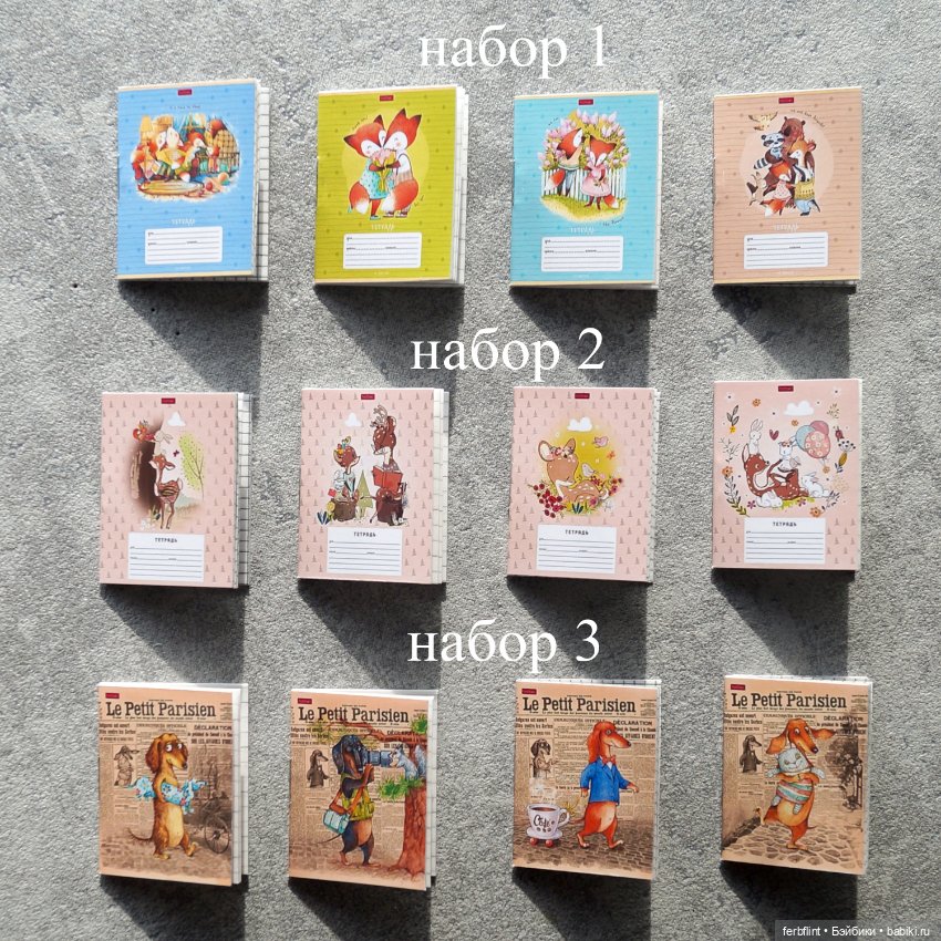 Наборы тетрадей в масштабе 1:6 (фото 2)